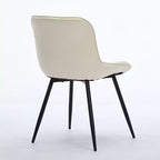 Zeus & Ruta – Lot de 2 chaises de salle à manger modernes du milieu du siècle en similicuir rembourré, confortables pour la cuisine et la salle à manger