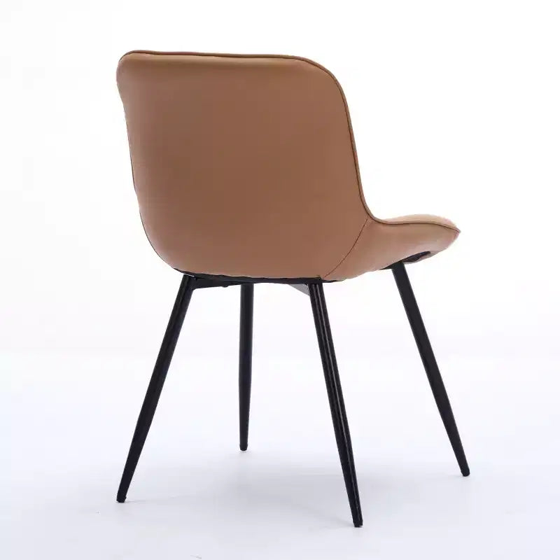 Zeus & Ruta – Lot de 2 chaises de salle à manger modernes du milieu du siècle en similicuir rembourré, confortables pour la cuisine et la salle à manger