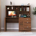 Bureau rustique avec étagère GDFStudio Rosalind