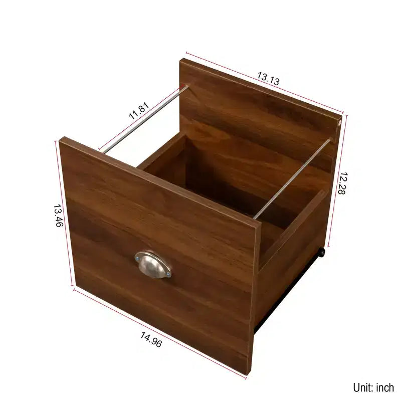Bureau rustique avec étagère GDFStudio Rosalind