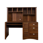 Bureau rustique avec étagère GDFStudio Rosalind