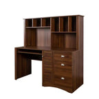 Bureau rustique avec étagère GDFStudio Rosalind