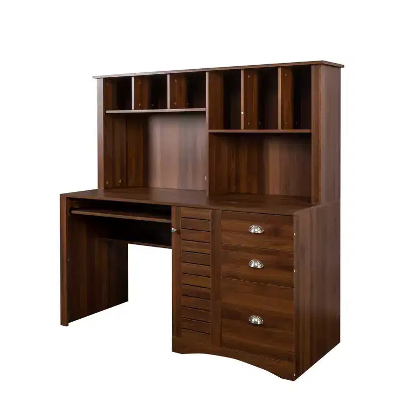 Bureau rustique avec étagère GDFStudio Rosalind
