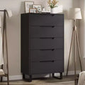 5 Dresser for Bedroom, 51 Tall Dresser, Freestanding Vertical Drawer Cabinet with Storage, Wooden Closet Storage Chest for Living Room, Hallway