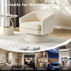 Fauteuil pivotant, fauteuil de lecture pivotant en chenille à 360°, fauteuil de salon moderne avec espace de rangement pour salon et chambre à coucher