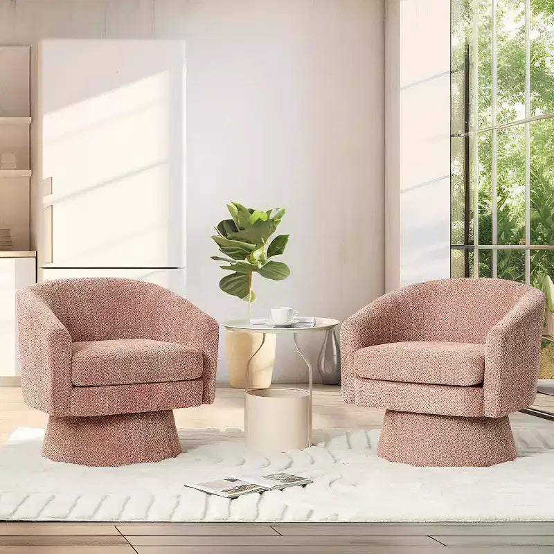 Fauteuil pivotant, fauteuil de lecture pivotant en chenille à 360°, fauteuil de salon moderne avec espace de rangement pour salon et chambre à coucher