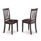 Ensemble Table de Cuisine et Chaises HomeStock Belmont - Table à manger et chaises de salle à manger, Cappuccino