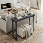 Karl Home | Console avec pieds trapézoïdaux de 109,9 cm, cadre en bois