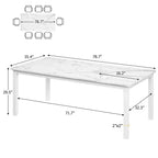 Table à manger industrielle pour 6-8 personnes, longue table de cuisine avec cadre métallique robuste et comptoir rectangulaire à bords arrondis pour le dîner