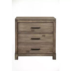 Alpine Furniture,Sydney 2 Drawer Nightstand, Weathered Grey