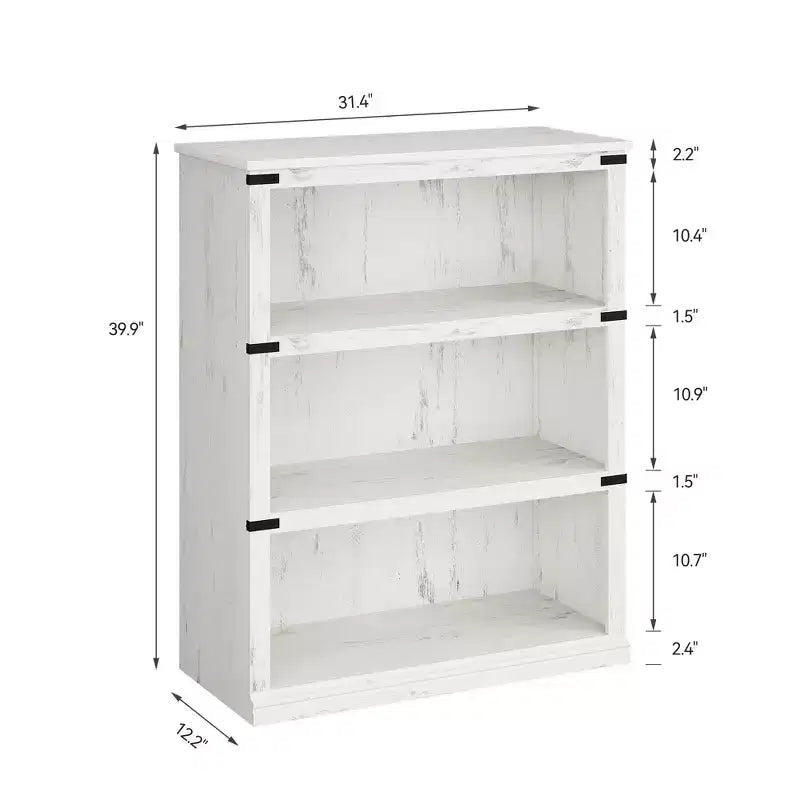 Étagère à 5 niveaux, Bibliothèque de style Ferme avec Rangement, Étagères en Bois pour Salon, Bureau à Domicile