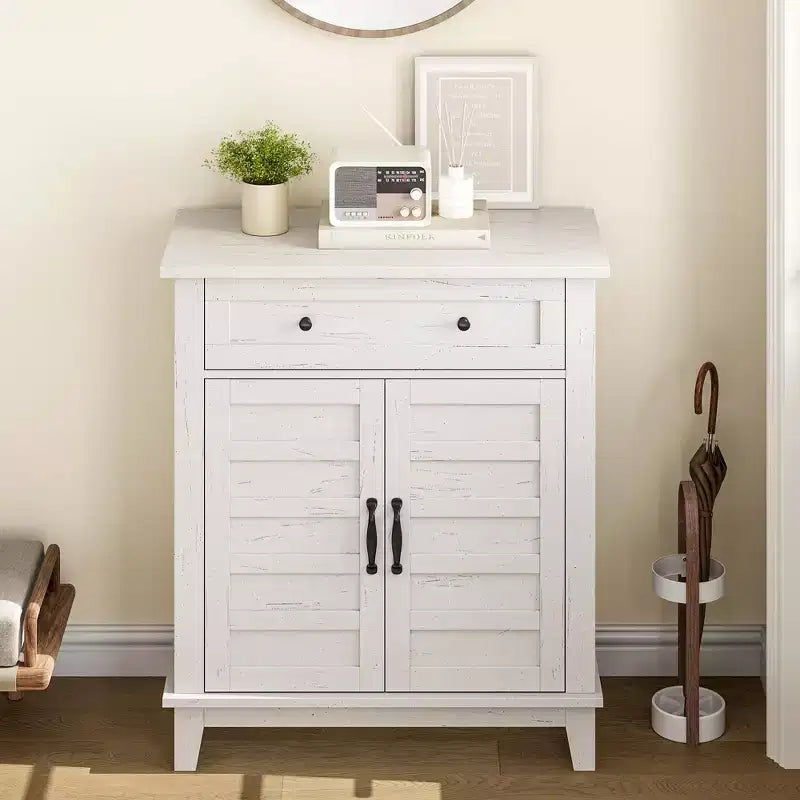 Bahut de buffet moderne avec étagère réglable à 3 niveaux et 7 hauteurs, meuble de rangement de cuisine avec un grand tiroir pour la salle à manger, l'entrée