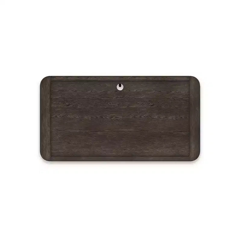 Bureau Signature Design by Ashley Breckington avec 2 tiroirs - Fini en bois brun foncé et découpe pour la gestion des câbles