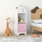 Étagère à livres pour enfants, bibliothèque pour tout-petits, meuble de rangement et de présentation à 2 niveaux, pour chambre de garçons et de filles, salle de jeux, maison, tiroirs en tissu pliables
