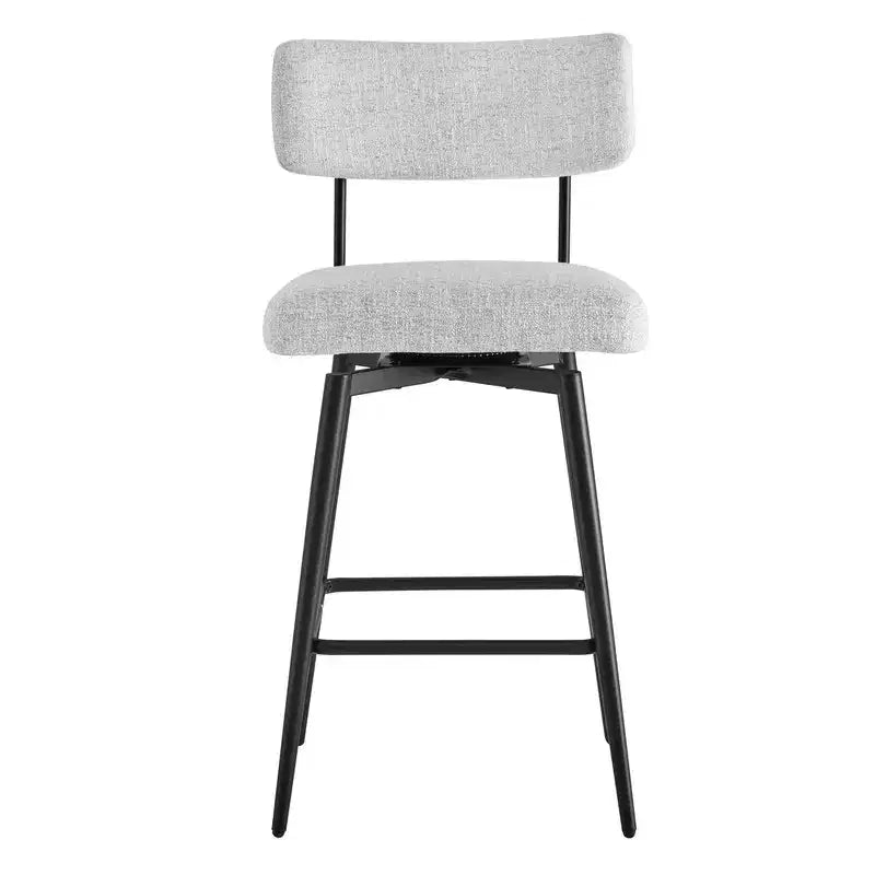 Chaises de bar pivotantes hauteur comptoir Spruce&Spring avec cadre en métal – Lot de 2