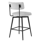 Chaises de bar pivotantes hauteur comptoir Spruce&Spring avec cadre en métal – Lot de 2