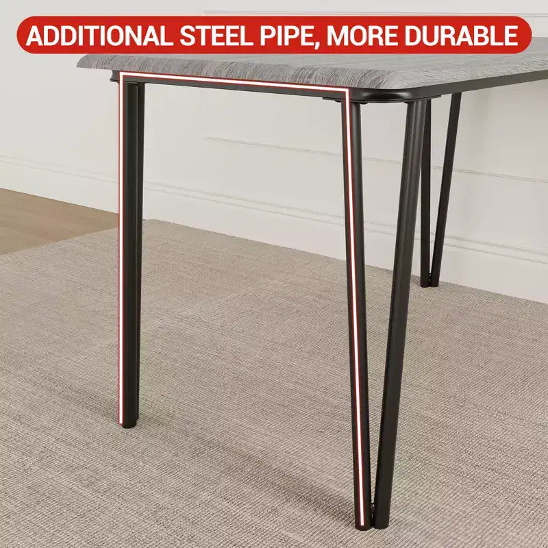 Table à manger pour 4,Petit ensemble table et chaises pour 4,Ensemble de salle à manger carré pour 4,Ensemble de 5 pièces pour cuisine et salle à manger pour petit espace, appartement, bureau à domicile