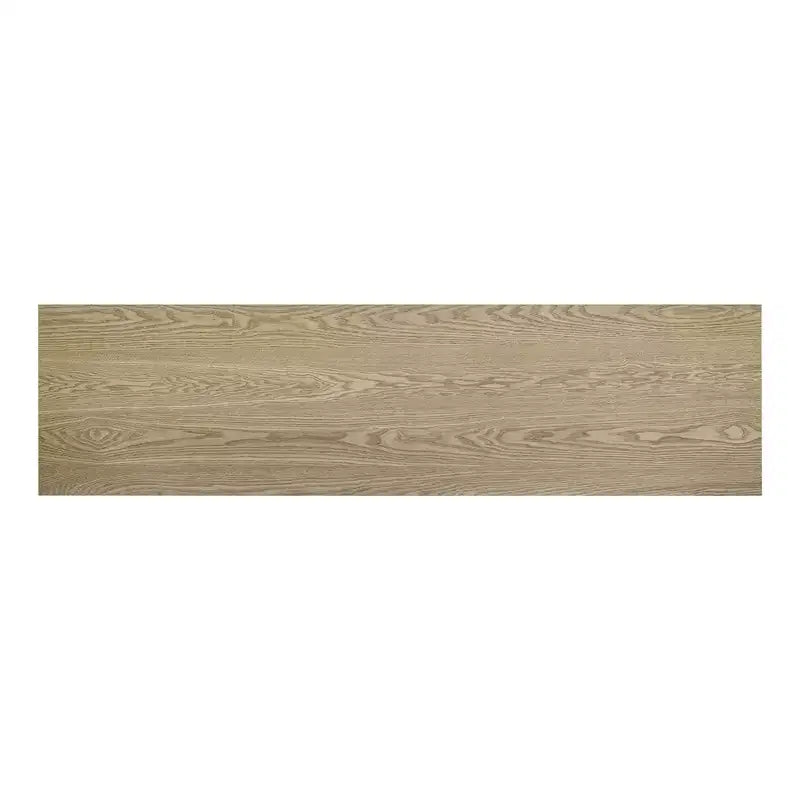 Console Whisen d'inspiration vintage avec placage en bois de frêne et piétement en T