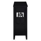 Hostack Table Console de Ferme 91 cm en Bois avec 4 Tiroirs et 1 Étagère de Rangement pour Entrée et Salon, Noir