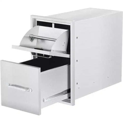 Acekool 16 tiroirs de cuisine triples avec porte-serviettes en papier