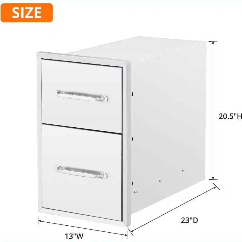 Acekool 16 tiroirs de cuisine triples avec porte-serviettes en papier