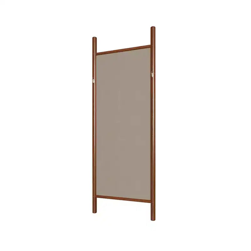 MAYEERTY Miroir pleine longueur en bois massif échelle rectangulaire noyer 63x24x1in sans support