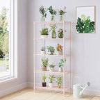 Étagère de rangement Karl Home à 5 niveaux, en fil métallique, coloris noir