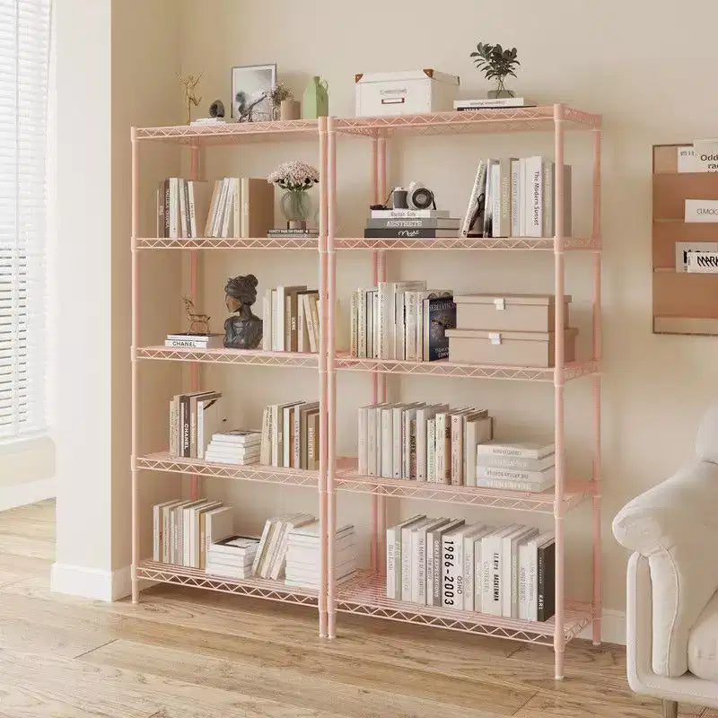 Étagère de rangement Karl Home à 5 niveaux, en fil métallique, coloris noir