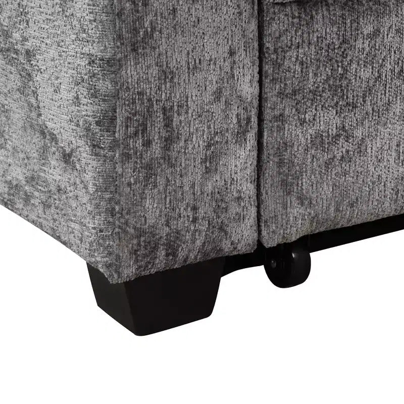 Canapé-lit convertible Polibi avec port USB, porte-gobelets et dossier réglable