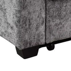 Canapé-lit convertible Polibi avec port USB, porte-gobelets et dossier réglable