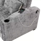 Canapé-lit convertible Polibi avec port USB, porte-gobelets et dossier réglable