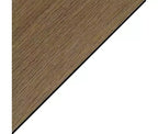 Table d'appoint Belmont HomeStock avec étagères Design en X d'inspiration italienne Rangement à deux niveaux Bois d'hévéa massif avec placage de chêne Table d'appoint