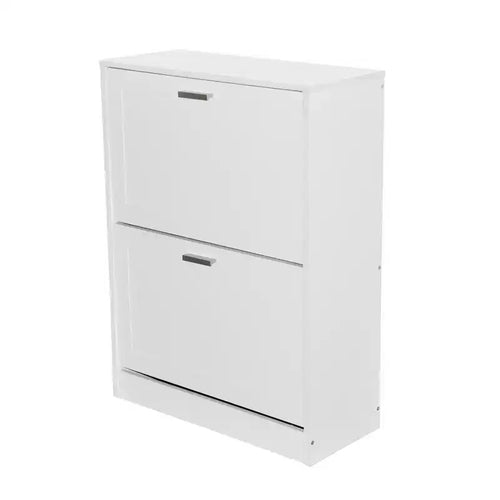 Meuble à chaussures en bois AndMakers 31 po H x 24 po L, blanc titane