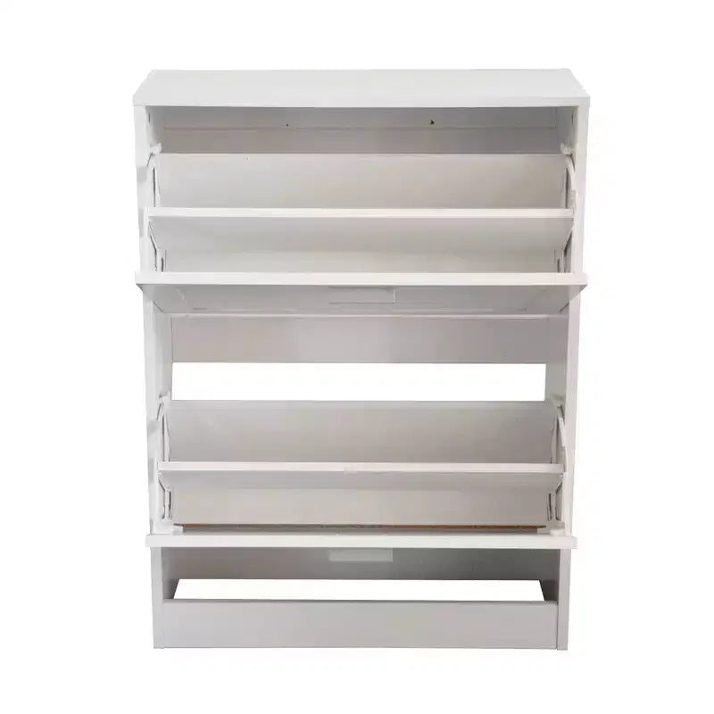 Meuble à chaussures en bois AndMakers 31 po H x 24 po L, blanc titane