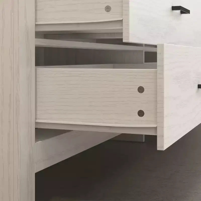 Commode de rangement rustique Famapy à 9 tiroirs, compartiments, construction robuste, tiroirs spacieux