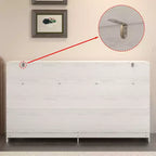 Commode de rangement rustique Famapy à 9 tiroirs, compartiments, construction robuste, tiroirs spacieux