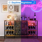 Range-Bouteilles Multifonctionnel - Rangement de Bouteilles Compact, Idéal pour la Décoration et l'Organisation du Bar, de la Cuisine et de la Salle à Manger