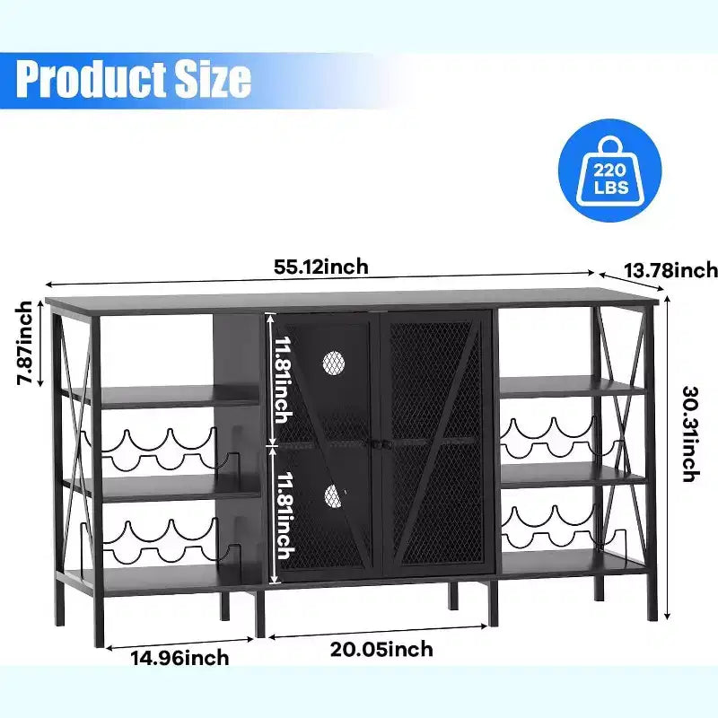 Range-Bouteilles Multifonctionnel - Rangement de Bouteilles Compact, Idéal pour la Décoration et l'Organisation du Bar, de la Cuisine et de la Salle à Manger