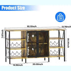 Range-Bouteilles Multifonctionnel - Rangement de Bouteilles Compact, Idéal pour la Décoration et l'Organisation du Bar, de la Cuisine et de la Salle à Manger
