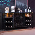 Multi-Functional Wine Rack - Space-Saving Bottle Storage, Ideal for Home Bar Kitchen Dining Area Decor & Organization