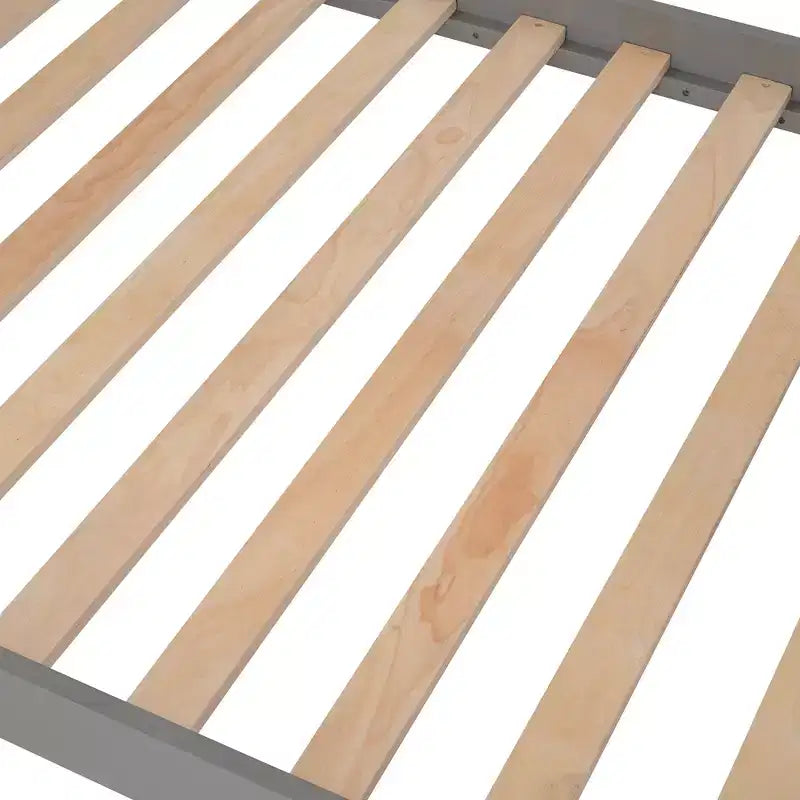 Lit superposé enfant à double escalier avec rangement et garde-corps pour chambre à coucher ou dortoir
