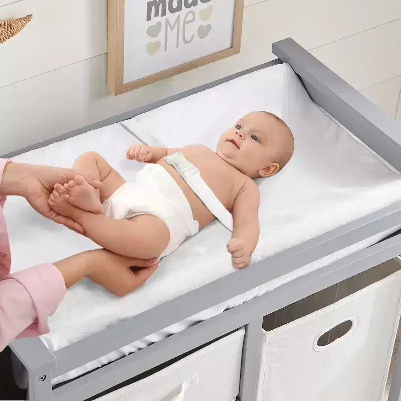 Matelas à langer profilé Badger Basket avec housse amovible