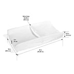 Matelas à langer profilé Badger Basket avec housse amovible