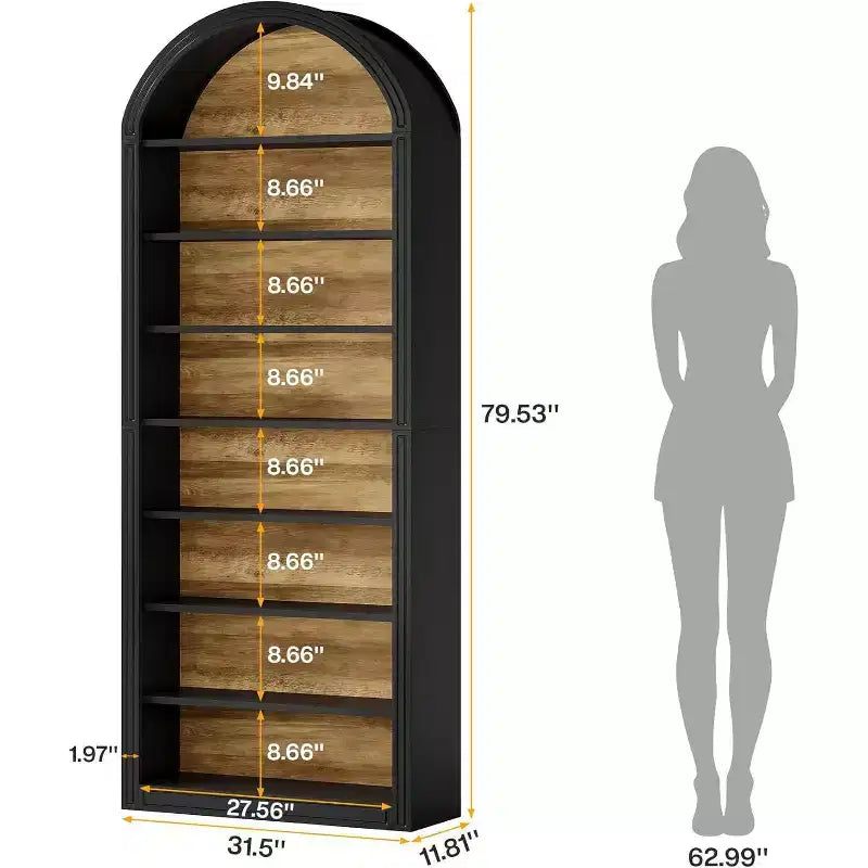 Meuble à Chaussures Haut Lantine à 8 Niveaux, Grand Organisateur de Chaussures, Étagère à Chaussures Autonome en Bois pour Placard et Entrée