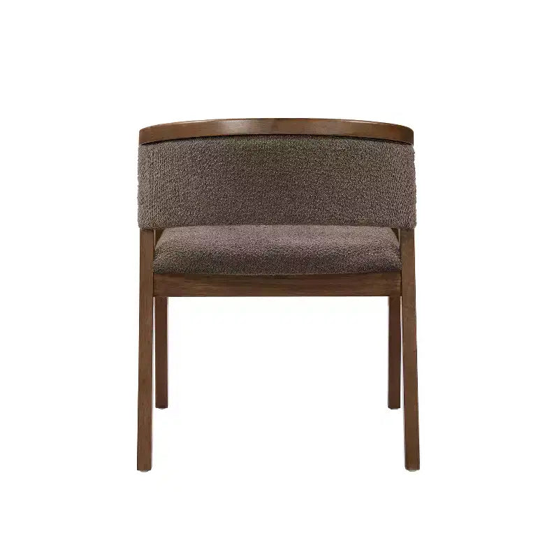 Chaises de salle à manger Christopher Knight Home Emilia Mid-Century Modern en tissu bouclé avec accoudoirs en U (Lot de 2)