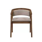 Chaises de salle à manger Christopher Knight Home Emilia Mid-Century Modern en tissu bouclé avec accoudoirs en U (Lot de 2)