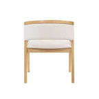 Chaises de salle à manger Christopher Knight Home Emilia Mid-Century Modern en tissu bouclé avec accoudoirs en U (Lot de 2)