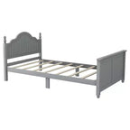 Lit plateforme contemporain GDFStudio Theodore pour enfants avec tête et pied de lit et barrières de sécurité