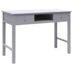 Bureau Gris Bois de paulownia, Bois de peuplier Bureau moyen Rectangulaire