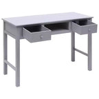 Bureau Gris Bois de paulownia, Bois de peuplier Bureau moyen Rectangulaire
